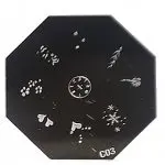 Nail Art Stamping Schablone C03