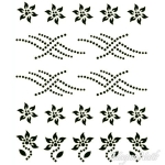 Crystal Nail Sticker - Bindis - schwarz Strasssteine Strass Aufkleber selbstklebende Nailart Nail art