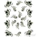Crystal Nail Sticker - Bindis - schwarz