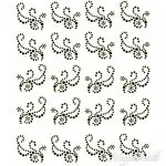 Crystal Nail Sticker - Bindis - schwarz