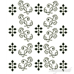 Crystal Nail Sticker - Bindis - schwarz