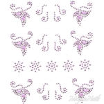 Crystal Nail Sticker - Bindis - lila Strasssteine Strass Aufkleber selbstklebende Nailar Nail art