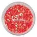 Glitter Shapes - Einlegemotive - Confetti rund korallenrot 1mm