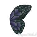 Einlegemotive - Nail Art Fimo Stange - halber Schmetterling lila