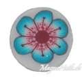 Fimo Stange - Blume blau
