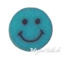 Einlegemotive - Nail Art Fimo Stange - Smilie türkis