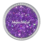 Feine Glitter Flakes flieder hologramm