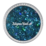 Feine Glitter Flakes blau hologramm