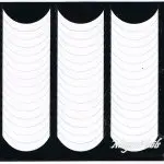 Maniküre French Schablonen gebogen