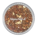 Glass Glitter - Glas Splitter - bronze