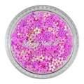 Glitter Shapes - Einlegemotive - Blumen pink gelocht