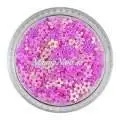 Glitter Shapes - Einlegemotive - Blumen pink gelocht