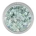 Glitter Shapes - Einlegemotive - Blumen silber gelocht
