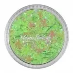 Glitter Shapes - Einlegemotive - Kleeblätter apfelgrün