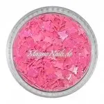 Glitter Shapes - Einlegemotive - Schmetterlinge pink