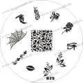 Nail Art Stamping Schablone H25