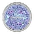 Glitter Shapes - Einlegemotive - hexagon gelocht flieder