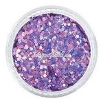 Nail Art Pailetten lila hologramm 1mm
