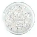 Nail Art Pailetten weiß irisierend 1mm