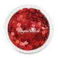 Nail Art Pailetten rot hologramm 3mm