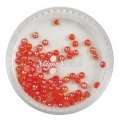Nail Art Einlegemotive - Halbperlen - rot AB Nägel Nails Nailart Nageldesign Nagel Glitzersteine