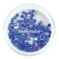 Nail Art Einlegemotive - Halbperlen dunkelblau AB