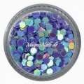 Glitter Shapes - Einlegemotive - hexagon lila