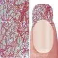 Nail Art Einlegemotive Netz - Laser Lace - Raspberry