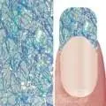 Nail Art Einlegemotive Netz - Laser Lace - Sky Blue