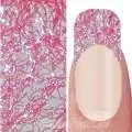 Nail Art Einlegemotive Netz - Laser Lace - Hot Pink
