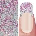 Nail Art Einlegemotive Netz - Laser Lace - Neon Orange