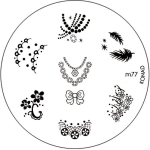 Original Konad Stamping Schablone m77 Nageldesign Nägel Schmuck Nails 