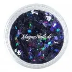 Mini Rhombus Glitter - schwarz hologramm