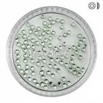 Ministrasssteine - rund hellgrün