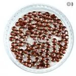 Ministrasssteine - rund dunkelbraun