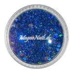 Nail Art Mix Glitterpuder dunkelblau hologramm