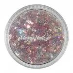 Nail Art Mix Glitterpuder altrosa metallic