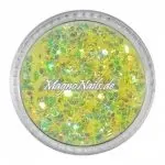 Nail Art Mix Glitterpuder zitronengelb