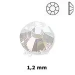 SS 3 - Glas Ministrasssteine rund - Crystal