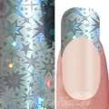Nail Art Transfer Folie 1,5m - Nail Foil - Silver Starburst