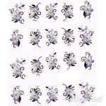 2D Nail Art One Stoke Sticker