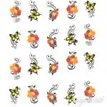 2D Nail Art One Stoke Sticker