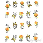 2D Nail Art One Stoke Sticker