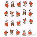 2D Nail Art One Stoke Sticker