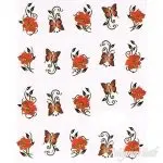 2D Nail Art One Stoke Sticker