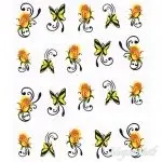 2D Nail Art One Stoke Sticker