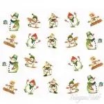 Weihnachten Water Transfer Sticker - Wassertattoos