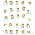 Weihnachten Water Transfer Sticker - Wassertattoos