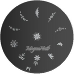 Nail Art Stamping Schablone P 1