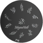 Nail Art Stamping Schablone P18